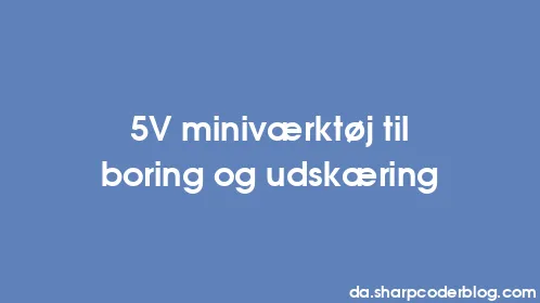 5V miniværktøj til boring og udskæring - Thumbnail