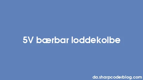 5V bærbar loddekolbe - Thumbnail