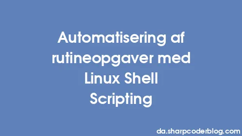 Automatisering af rutineopgaver med Linux Shell Scripting - Thumbnail
