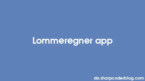 Lommeregner app - Thumbnail
