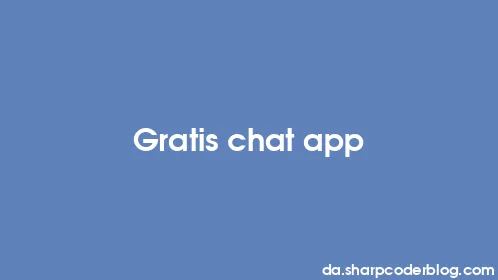 Gratis chat app - Thumbnail
