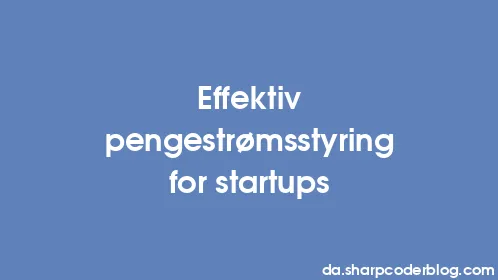 Effektiv pengestrømsstyring for startups - Thumbnail