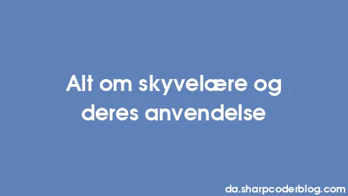 Alt om skyvelære og deres anvendelse - Thumbnail