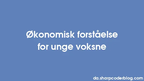 Økonomisk forståelse for unge voksne - Thumbnail
