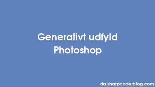 Generativt udfyld Photoshop - Thumbnail