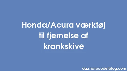 Honda/Acura værktøj til fjernelse af krankskive - Thumbnail
