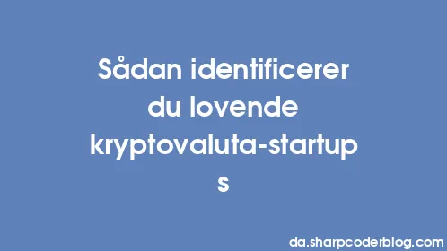 Sådan identificerer du lovende kryptovaluta-startups - Thumbnail