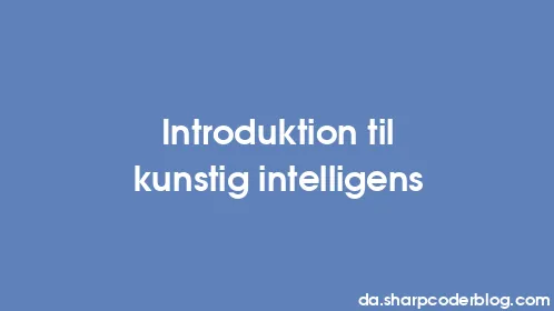 Introduktion til kunstig intelligens - Thumbnail