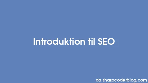 Introduktion til SEO - Thumbnail