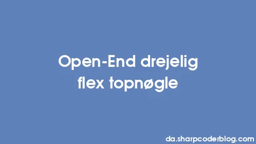 Open-End drejelig flex topnøgle - Thumbnail