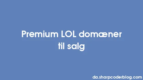 Premium LOL domæner til salg - Thumbnail