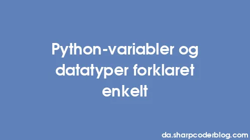 Python-variabler og datatyper forklaret enkelt - Thumbnail