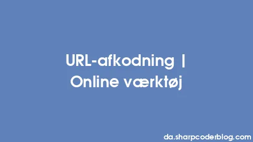 URL-afkodning | Online værktøj - Thumbnail