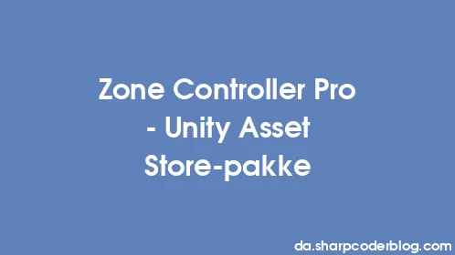 Zone Controller Pro - Unity Asset Store-pakke - Thumbnail