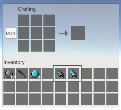Unity Inventory System og Item Crafting