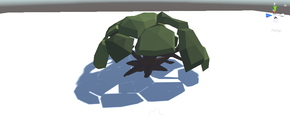 Træmodel med et korrekt materiale